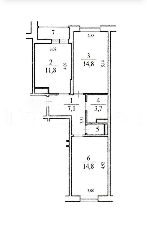 Продажа 2-комнатной квартиры, Московская, Крымская улица,  8