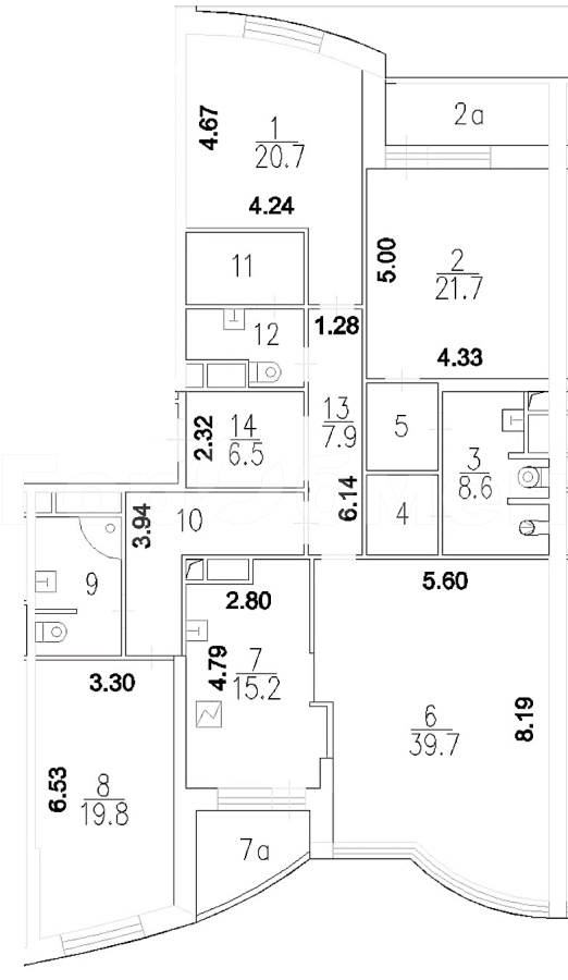 Продажа 4-комнатной квартиры, Москва, Ленинский проспект,  106к1