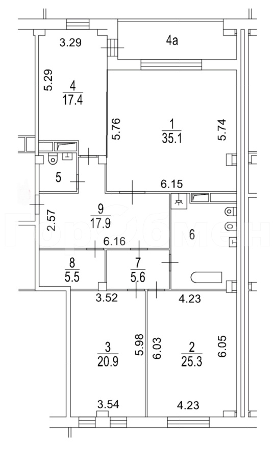 Продажа 3-комнатной квартиры, Москва, улица Бочкова,  8к1