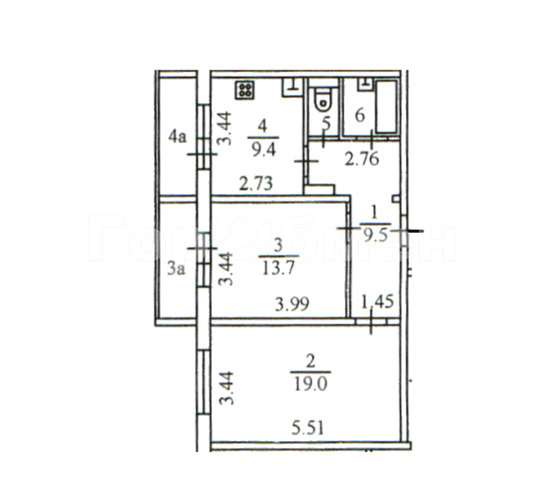 Продажа 2-комнатной квартиры, Мытищи, улица Сукромка,  21