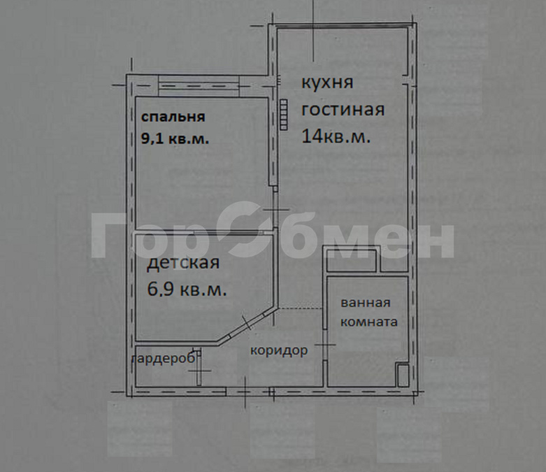 Продажа 2-комнатной квартиры, Сапроново, квартал Северный,  24
