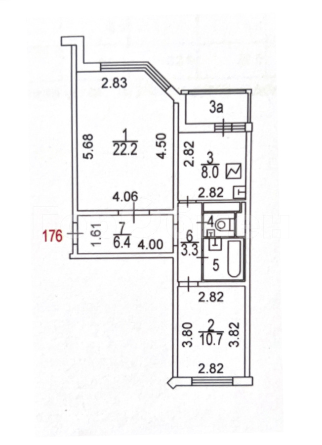 Продажа 2-комнатной квартиры, Москва, улица Полины Осипенко,  4к2