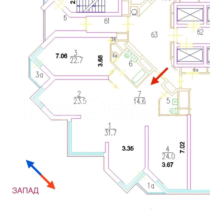 Продажа 3-комнатной квартиры, Москва, Мичуринский проспект,  80