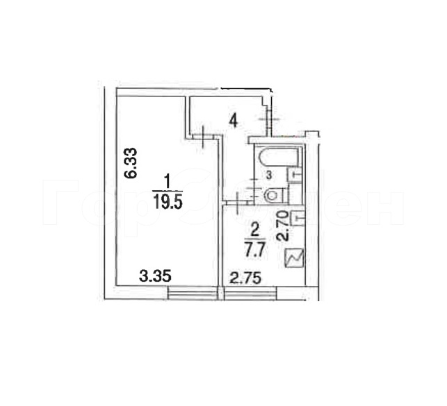 Продажа 1-комнатной квартиры, Москва, Шоссейная улица,  56