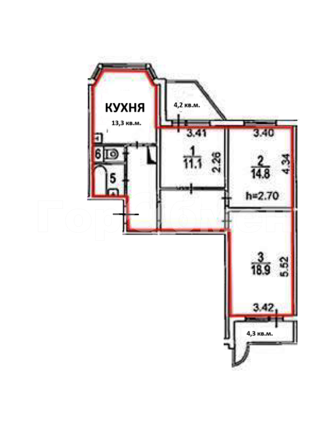 Продажа 3-комнатной квартиры, Москва, улица Липчанского,  8