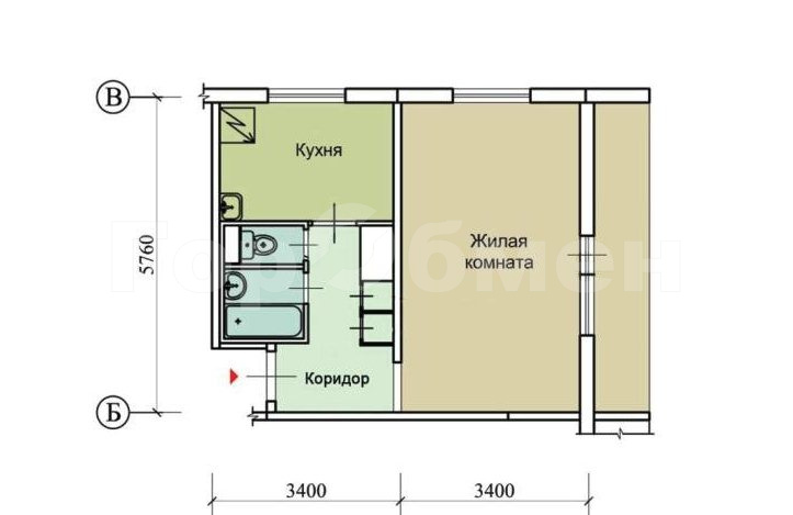 Продажа 1-комнатной квартиры, Москва, Булатниковский проезд,  14к5