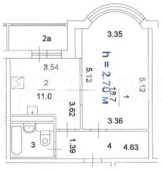 Продажа 1-комнатной квартиры, Москва, Россия,   Волгоградский проспект