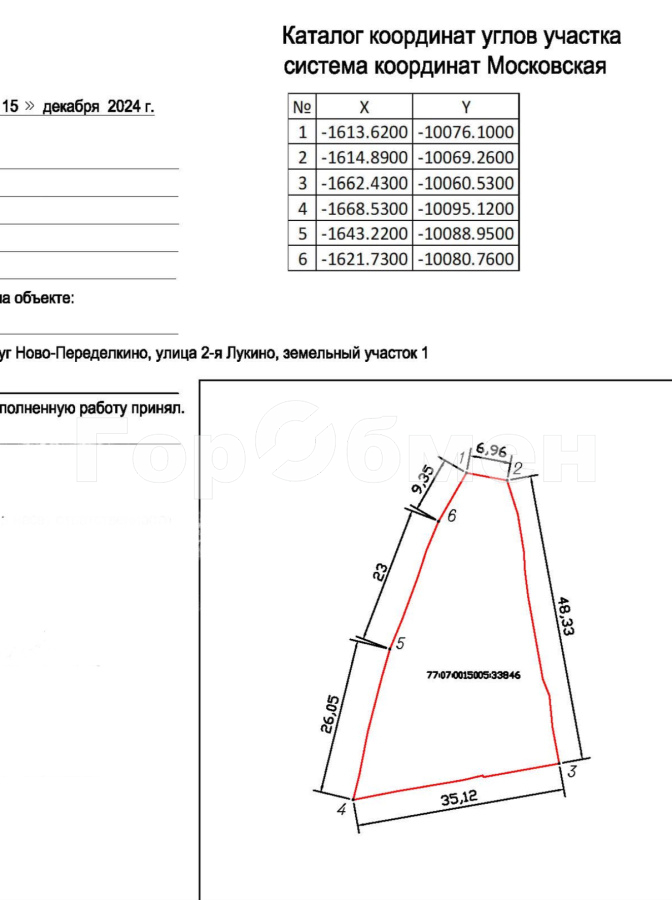 Продажа участка, Москва, Россия,    2-я улица Лукино
