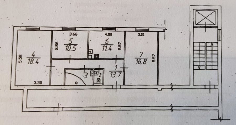 Продажа 3-комнатной квартиры, Балашиха, Россия,    микрорайон Кучино