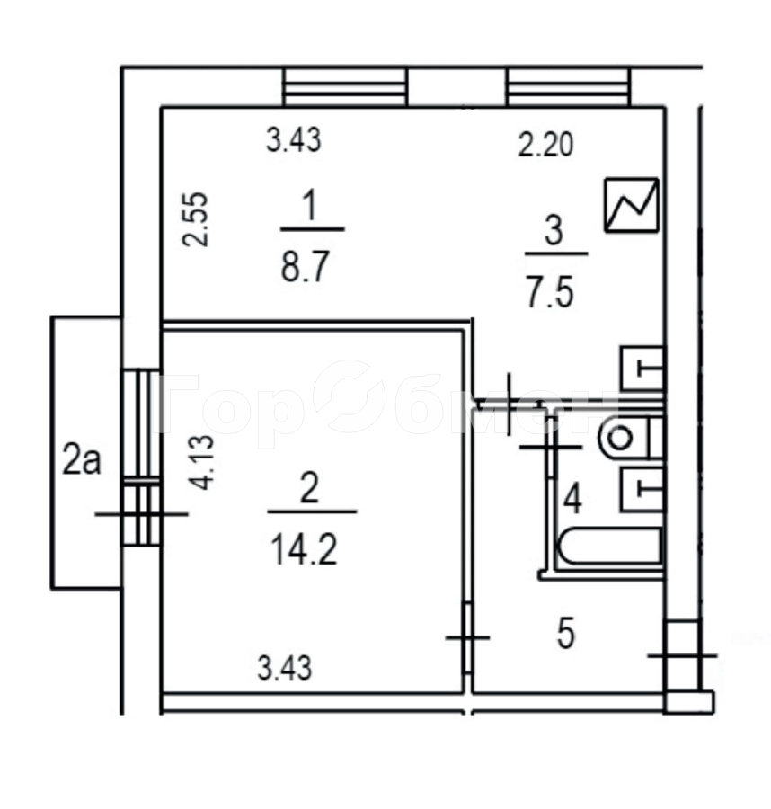 Продажа 1-комнатной квартиры, Зеленоград, Россия,    к145