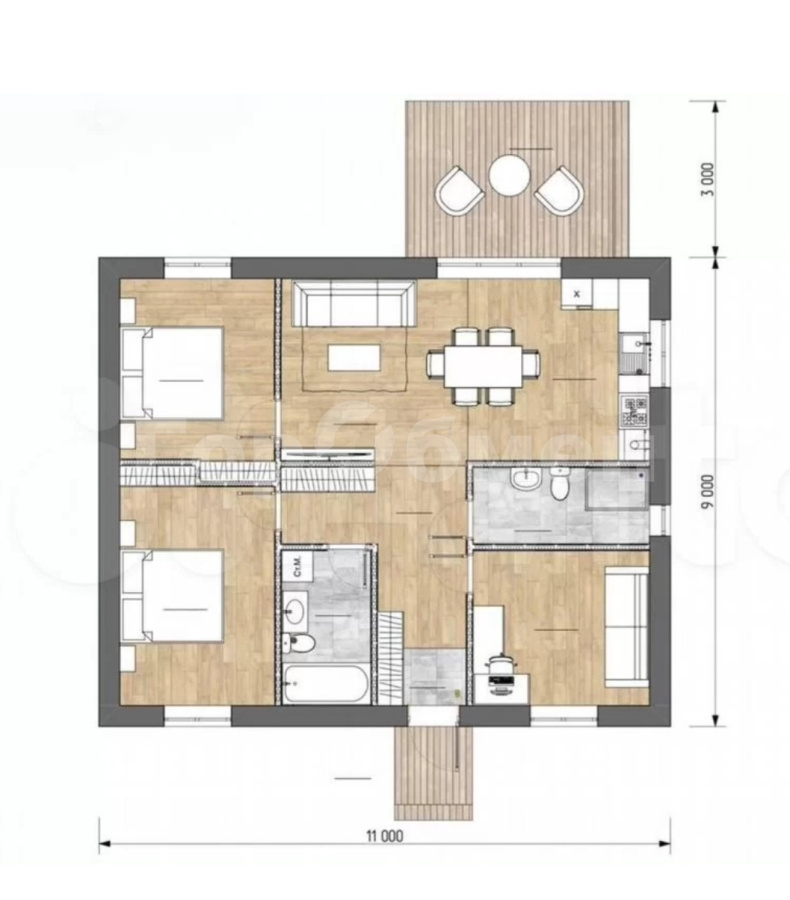 Продажа дома, 97м <sup>2</sup>, 6 сот., Домодедово, Россия,   городской округ   микрорайон Барыбино