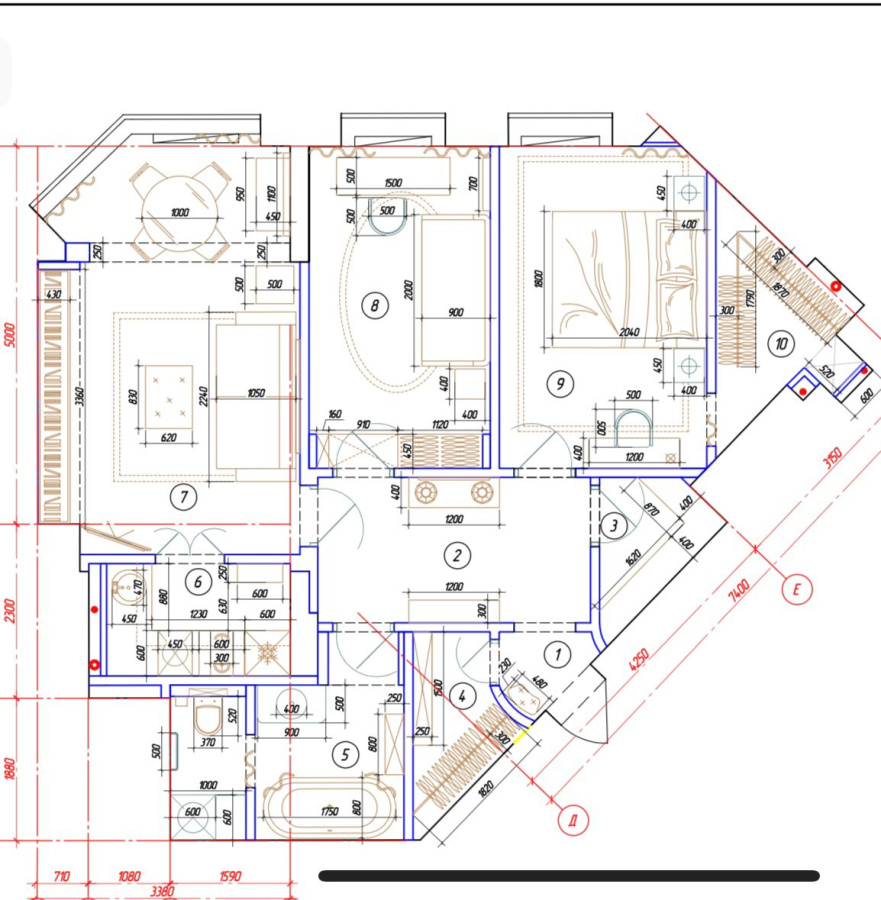 Продажа 3-комнатной квартиры, Москва, Россия,    Минская улица