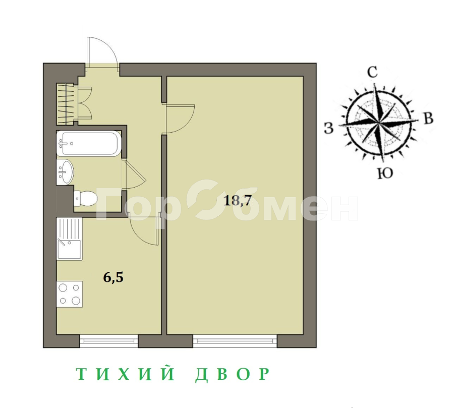 Продажа 1-комнатной квартиры, Москва, Россия,   Полярная улица