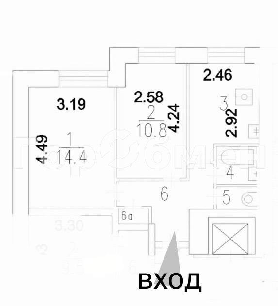 Продажа 2-комнатной квартиры, Москва, Россия,    улица Фридриха Энгельса