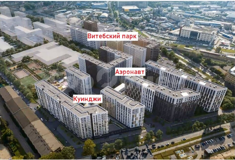 Продажа 1-комнатной новостройки, Санкт-Петербург, Россия,   жилой комплекс Аэронавт