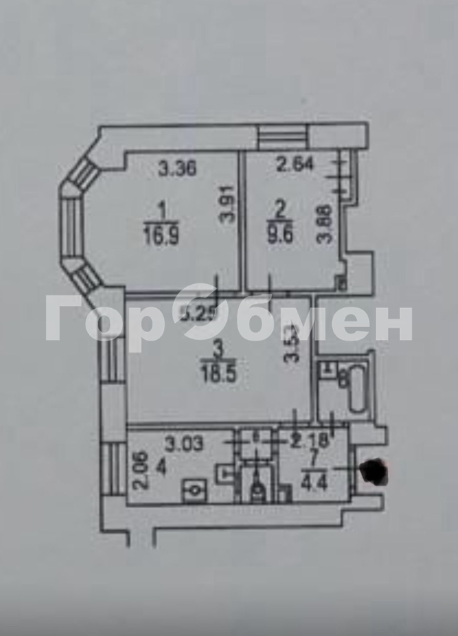 Продажа 3-комнатной квартиры, Москва, Россия,    Карманицкий переулок